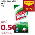 Allahindlus - Jenkki Spearmint
näts
30 g