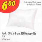 Padi, 50 x 60 cm, 100% puuvilla 1 tk