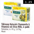 Allahindlus - Tükiseep Naturals Chamomile & Vitamins või Olive Milk, 4-pakk