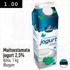 Maitsestamata jogurt 2,5%