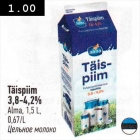 Täispiim 3,8 - 4,2%