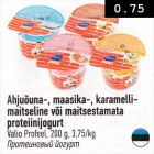 Ahjuõuna-, maasika-, karamellimaitseline või maitsestamata proteiinijogurt