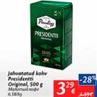 Allahindlus - Jahvatatud kohv Presidentti Original, 500 g