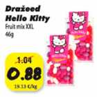 Allahindlus - Dražeed Helle Kitty Fruit mix XXL 46 g