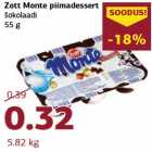 Zott Monte piimadessert
