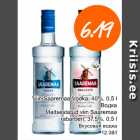 Viin saaremaa Vodka, 40%, 0,5 l; Maitsestatud viin Saaremaa rabarberi, 37,5%, 0,5 l