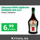 Saksamaa liköör Jagdtraum Ürdiliköör 30% 0,5 L