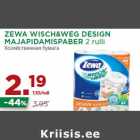 Allahindlus - ZEWA WISCH&WEG DESIGN
MAJAPIDAMISPABER 2 rulli