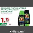 Allahindlus - SCHAUMA PHYTO CAFFEINE
ACTIVATION 200 ml