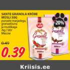 Allahindlus - SANTE GRANOLA KRÕBE
MÜSLI 50G