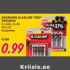 ANSMANN ALKALINE “RED”
PATAREID