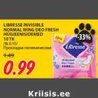 LIBRESSE INVISIBLE
NORMAL WING DEO FRESH
HÜGIEENISIDEMED
10 TK