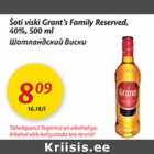 Allahindlus - Šoti viski Grant`s Family Reserved