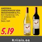 Allahindlus - AMEERIKA
ÜHENDRIIKIDE VEIN
WOODHAVEN 0,75 L