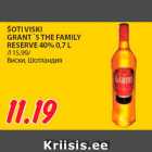 Allahindlus - ŠOTI VISKI
GRANT `S THE FAMILY
RESERVE