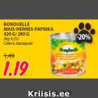 Allahindlus - BONDUELLE
MAIS-HERNES-PAPRIKA