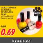 Allahindlus - CARLO DI ROMA
CAROLINA
KÜÜNELAKK
14 ML