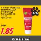 GARNIER KÄTEKREEM
ERITI KUIVALE JA
PUNETAVALE
NAHALE 100 ML