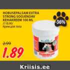 Allahindlus - HOBUSEPALSAM EXTRA
STRONG SOOJENDAV
KEHAKREEM 100 ML