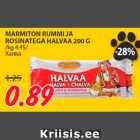 Allahindlus - MARMITON RUMMI JA
ROSINATEGA HALVAA 200 G