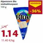 Allahindlus - Alpenstern Blu
sinihallitusjuust
100 g