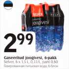 Gaseeritud joogivesi, 6-pakk