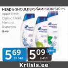 HEAD & SHOULDERS ŠAMPOON 540 ML