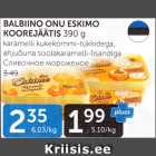 BALBINO PNU ESKIMO KOOREJÄÄTIS 390 G