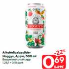 Alkoholivaba siider
Hoggys, Apple, 500 ml
