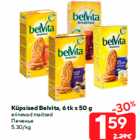 Allahindlus - Küpsised Belvita, 6 tk x 50 g

