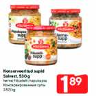 Konserveeritud supid
Salvest, 530 g

