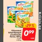 Külmutatud
köögiviljasegud
praadimiseks
Hortex, 400 g
