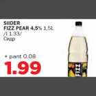 SIIDER FIZZ PEAR 4,5% 1,5L