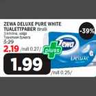 Allahindlus - ZEWA DELUXE PURE WHITE TUALETTPABER 8rulli 3-kihiline, valge