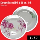 Allahindlus - Keraamiline taldrik d 26 cm