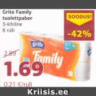 Allahindlus - Grite Family 
tualettpaber