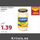 Allahindlus - Hellmann’s Original 
majonees
420 ml