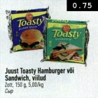 Juust Toasty Hamburger või Sandwich