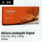 Näkileiva duubelpakk Original Finn Crisp