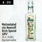 Allahindlus - Maitsestatud viin Nemiroff Birch Special