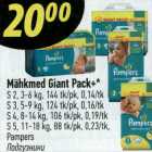 Mähkmed Giant Pack+ Pampers