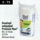 Allahindlus - Ovaalsed vatipadjad Premium Maxi Bel