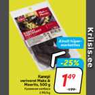 Allahindlus - Kanepi
verivorst Maks &
Moorits, 500 g