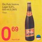 Õlu Рuls vaskne
Lager 5,2%,
500 ml