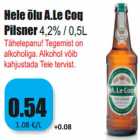 Allahindlus - Hele õlu A.Le Coq
Pilsner