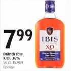 Brändi Ibis X.O. 36%, 50 cl