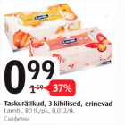 Taskurätikud, 3-kihilised, eronevad