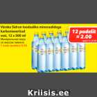 Allahindlus - Värska Sidrun looduslike mineraalidega
karboniseeritud
vesi 12 x 500 ml