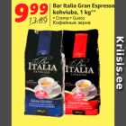 Allahindlus - Bar Italia Gran Espresso
kohviuba, 1 kg**