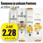 Allahindlus - Šampoon ja palsam Pantene